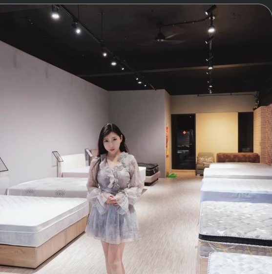 福營店二樓寬敞明亮的床墊試躺展間實景